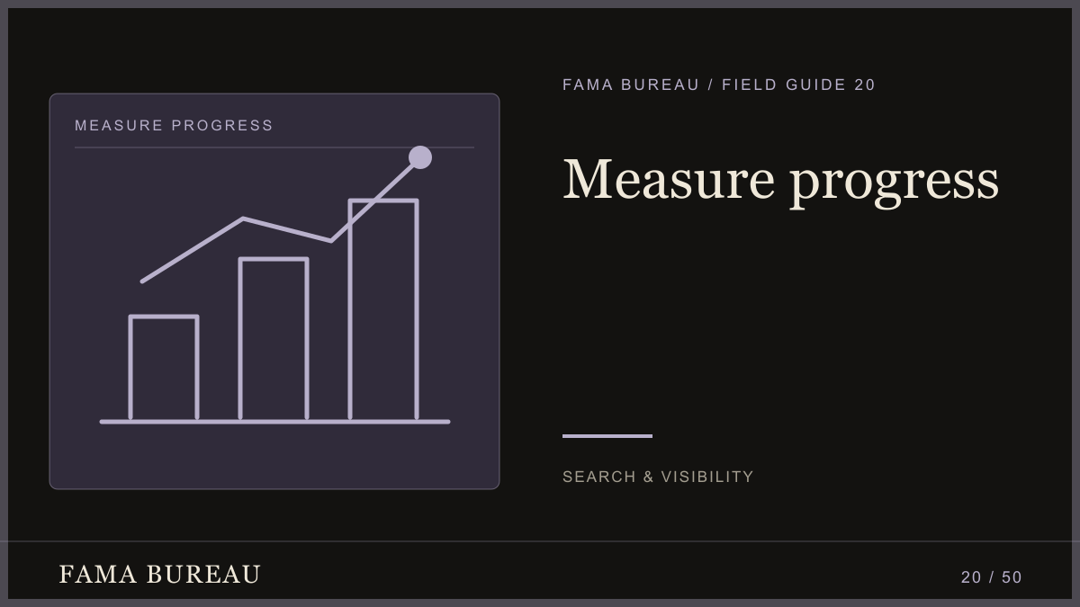 Measure progress: Baseline, Outcome states, Review